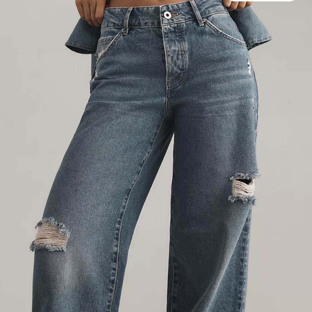 OUTLAND DENIM AVRIL SLOUCHY WIDE-LEG JEANS - Picture 2 of 12